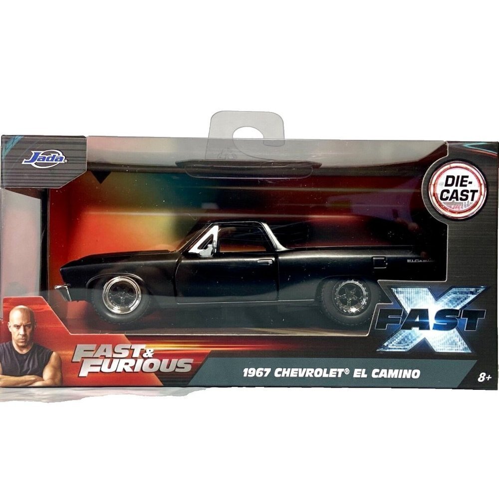 Jada Fast & Furious Fast X 1967 Chevrolet El Camino Black Die-cast 1:32 NIP 2023